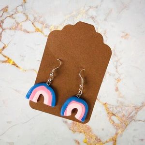 Clay rainbow earring